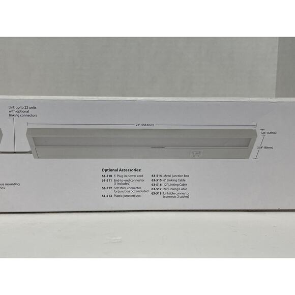 Nuvo Lighting 63-503 22″ LED Under Cabinet Light 13W CCT-Selectable White NIB - Picture 10 of 13
